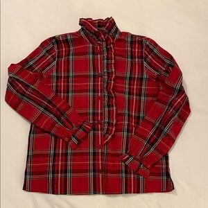 NWT J.Crew Plaid Red Shirt